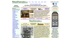 Desktop Screenshot of historicpreservation.com